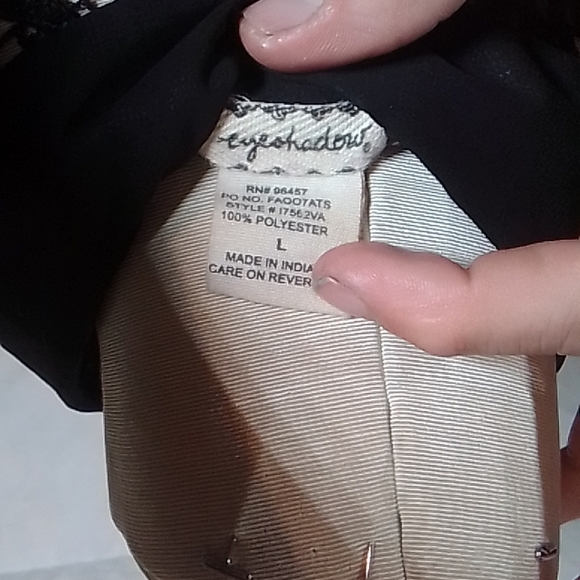 Sheer black button up by eyeshadow - Picture 4 of 4